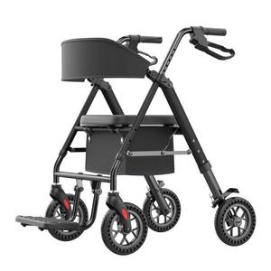 Multifunctional <b>Walker</b> For Elderly With Adjustable Height Seat And Pushable Design - Product Image 5
