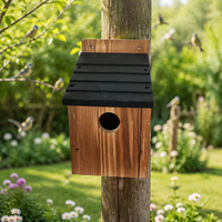 Cage à oiseaux en bois massif - Écologique, durable, légère pour les bleuets, les pinsons, les pinsons jaunes, décoration de jardin