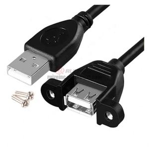 Usb2.0 esteso con fori anello foro vite fissato in basso a sinistra e gomito destro cavo dati maschio a femmina - Product Image 1