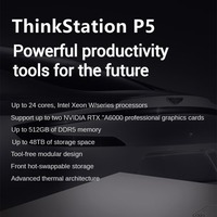 En stock, station de travail graphique Lenovo ThinkStation P5 Tower, processeur Intel Xeon W3, édition et rendu vidéo, ordinateur de bureau PC
