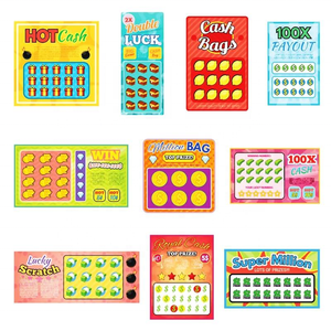 Billets de loterie à gratter à haute sécurité avec numéros gagnants et dates variables - Product Image 6