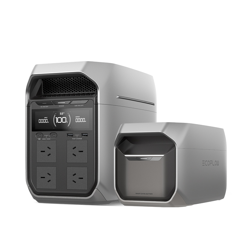 ECOFLOW DELTA 3 Plus + DELTA 3 дополнительная мощность портативная электростанция 1800 Вт 1024Wh UPS LiFEPO4 солнечный генератор с контроллером MPPT