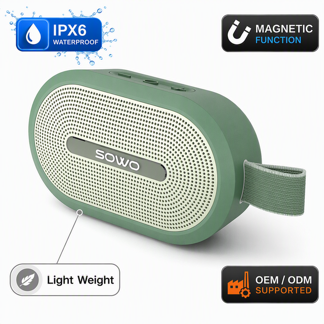 Wholesale Outdoor Wireless Speaker Magnetic Small IP67 Waterproof Coverless 24H Pro Sound Clip OEM ODM