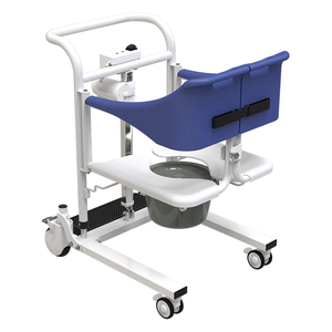Electric Lift Transfer <b>Chair</b> for Patient Elderly 30cm Adjustable Height 180° Split Seat Removable <b>Commode</b> LED Battery Display CE - Product Image 2