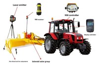 Système de nivellement laser agricole haute précision direct usine, précision +/-2 cm, laser visible 650 nm électronique