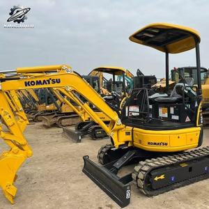 Mini-excavatrice Komatsu20 d'occasion, 2 tonnes, godet de 0,1 m³, marque japonaise d'origine, petite excavatrice de chantier, faible nombre d'heures, bon état - Product Image 2