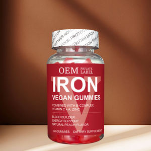 Premium Iron Vegan Gummies 60 Gummies pembuat darah Energi & dukungan kekebalan tubuh suplemen diet - Product Image 4