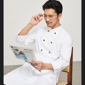 Chemises de Chef Professionnelles pour Hommes, Grande Taille, Coupe Ample, Résistantes aux Taches, Idéales pour Hôtels et Bars sur les Toits - Vente en Gros - Product Image 5