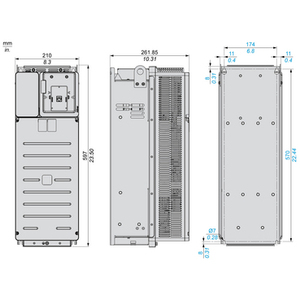 ATV930 45kW 380 480V รุ่นเสริม ATV930D45N4Z สำหรับการรวมตู้แปลงความถี่ IP20 PLC 3 เฟส - Product Image 6