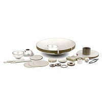 Produsen Transduser Piezoelektrik Ultrasonik Menyediakan Cakram Alumina-Zirkonia 1.7MHz/2.4MHz/3MHz Diameter 16mm/20mm/25mm/28mm