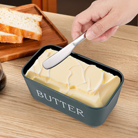 Boîte à beurre en PP de qualité alimentaire avec couteau intégré, récipient hermétique pour fromage, utilisation domestique, conservation au frais, moderne