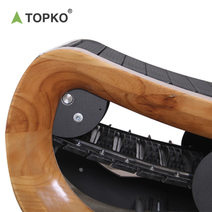 TOPKO <strong>Non</strong>-<strong>Motorized</strong> Electric Runway Curved Wooden <strong>Treadmill</strong> for Home Fitness with LED Screen Manual Workout - Product Image 5