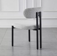 Chaises de luxe Moren pour la maison chaises d'attente de salon rembourrées en tissu chaises de bar de cuisine à structure KD de restaurant de haute qualité