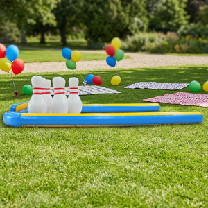 WINSUN Piste de bowling gonflable en PVC, jeu de passage certifié CE, sans plomb, ignifuge et étanche - Product Image 1