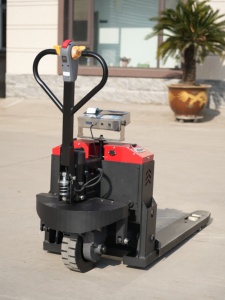 Transpaleta Eléctrica de 2T con Báscula, Batería de Plomo-Ácido, Neumático Sólido para Manejo de Materiales en Almacenes - Product Image 2
