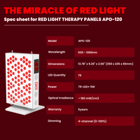 Panneau de luminothérapie rouge de qualité médicale 395W, 8 longueurs d'onde 630-1060nm, LED à haute irradiance pour clinique, modèle sur pied
