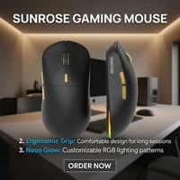 M07 Mouse Gaming nirkabel tiga mode, Mouse Gaming 2.4GHz desain cair tahan air dengan Sensor optik 6 tombol untuk Desktop/Laptop