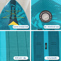 Planche de SUP gonflable commerciale disponible, 11'6'', durable, pour la location de matériel de sports nautiques