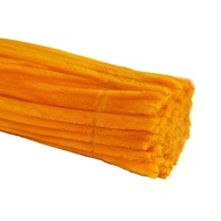 Lot de 100 bâtonnets de chenille de luxe de 30 cm pour bouquets de fleurs d'anniversaire et matériel de bricolage – Vente chaude