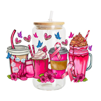 Transfert étanche Uv Autocollant Étiquette Cancer Du Sein pour Tasses Wraps Emballage Uv Dtf Imprimer