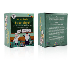 Tarjetas de Memoria con Diseño Personalizado Ecológico, Alfabeto Inglés Árabe, Tarjetas Cognitivas, Material Seguro, Papel, Juego de Tarjetas de Memoria - Product Image 3