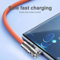 Câble de charge super rapide USB Type-C en alliage de zinc 120W, rotatif à 180°, pour téléphone portable, ordinateur, lecteur de codes-barres et plus encore