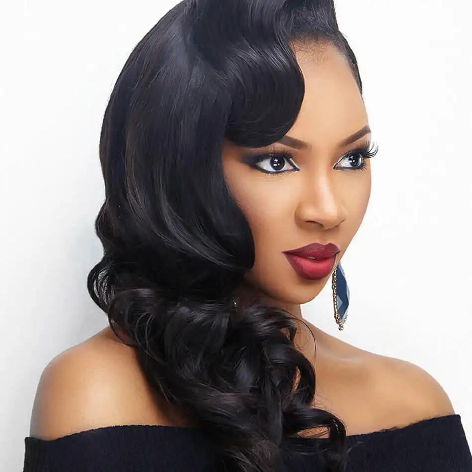 Alibaba Express Wholesale Peruvian Human Hair Virgin Hair Bundles With Lace Closure, Best Selling Body Wave Virgin Peruvian Hair