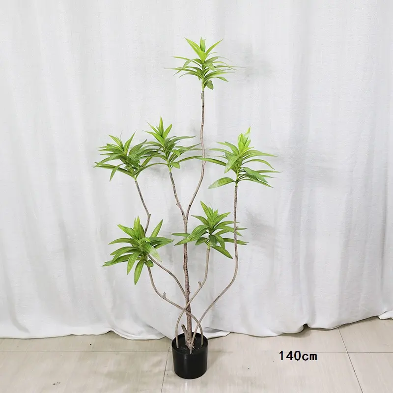 Großhandel individuelle Größe Topf Bonsai Innen- und Außengärten Zierpflanzen Lilie Bambus großer künstlicher Bonsai Baum