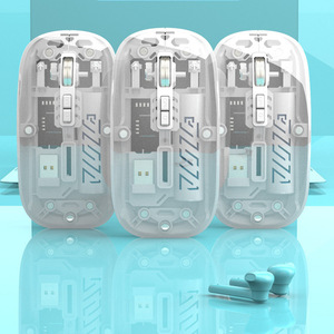 Mini Optical <b>Mouse</b> 2.4G Rechargeable 5 Buttons Dual Mode For Phone Tablet Both Hands Use - Product Image 4