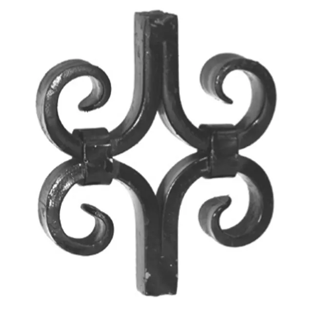 Elementi ornamentali gioielli componenti in ferro battuto forgiato a caldo
