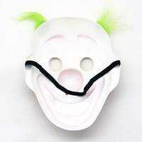 Nouvelle perruque d'Halloween et masque de clown effrayant, accessoires de fête cosplay, accessoires de performance classiques en plastique