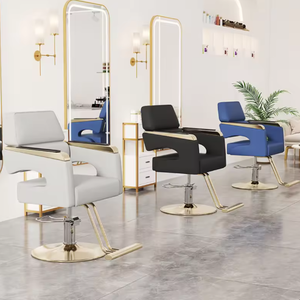 Silla de Peluquería Ergonómica Portátil y Plegable, de Cuero Sintético, con Elevación y Rotación, para Salones y Barberías - Product Image 6