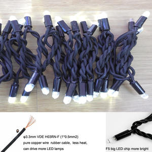 220V IP65 Warm White 2700K 10M Connectable Rubber Led String <strong>Light</strong> <strong>Fairy</strong> <strong>Light</strong> for Wedding Outdoor Camping Christmas Decorations - Product Image 5