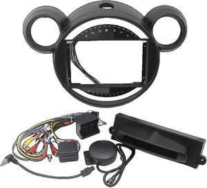 Autoradio multimédia pour <span class=keywords><strong>BMW</strong></span> MINI 2007-2014, tableau de bord noir, autoradio Android 9 pouces, lecteur multimédia, cadre DVD - Product Image 4