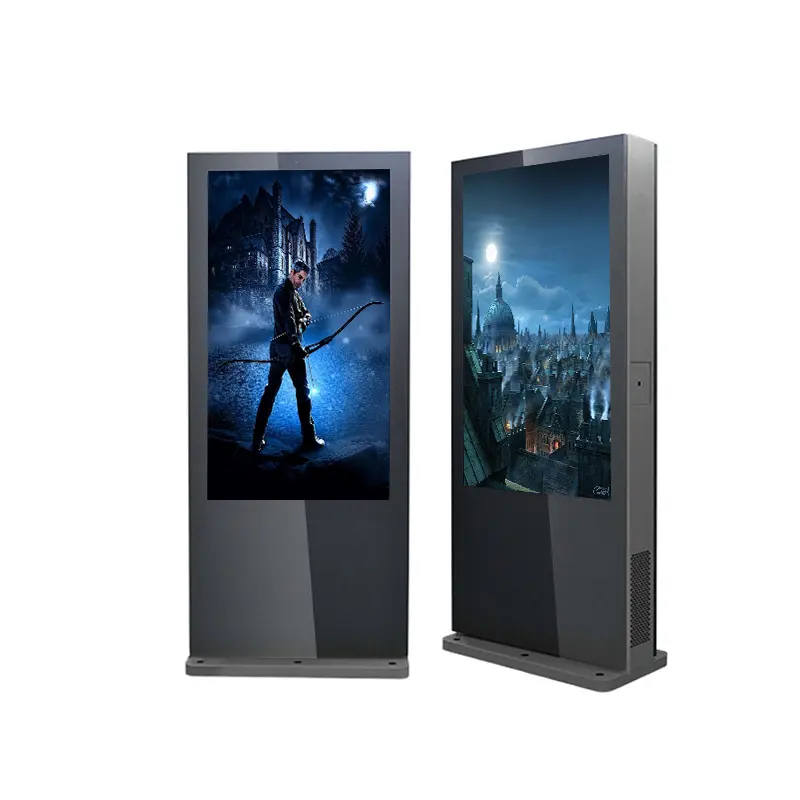 55 polegadas Indoor Floor Standing LCD Digital Signage Touch Screen Quiosque Publicidade Android Exibe