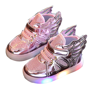 Chaussures de sport lumineuses pour bébés filles, taille 21-30, avec lumière LED arrière, semelle extérieure en caoutchouc, décontractées, été/hiver - Product Image 1