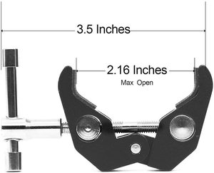 Máy Ảnh Chụp Ảnh Super Spring Kẹp Cua Với Đầu Bóng Mini Gắn 1/4 Vít - Product Image 5