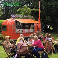 WECARE Remorque de restauration mobile entièrement équipée pour la vente de glaces, café, boissons et cuisine, idéale pour les bars et les événements.