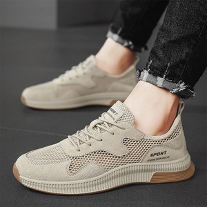 Chaussures pour hommes 2026, nouvelle collection été, respirantes, pour sports de plein air, style fin en maille, confortables, semelle souple, chaussures de course décontractées - Product Image 1