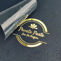 Autocollant de transfert de vinyle autocollant UV imperméable personnalisé de haute qualité transfert de chaleur de feuille d'or en métal pour étiquettes d'emballage de Logo 3D en métal