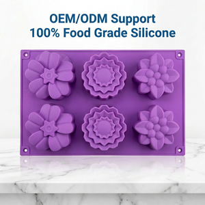 Moule à Savon en Silicone Professionnel Sans BPA, Facile à Nettoyer, Multi-Cavités, Forme Fleur, Qualité Alimentaire, pour la Fabrication de Savon et la Pâtisserie DIY - Product Image 4