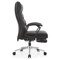 Fauteuil de massage pliable en cuir avec appui-tête ergonomique pour la relaxation pendant la pause déjeuner au bureau, fauteuil inclinable de bureau