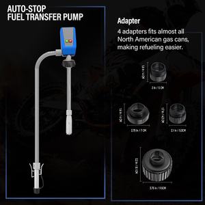 3.2GPM ไฟฟ้ากระแสตรงแบบพกพาปั๊มดูดแบบ priming ตัวเองมีความสามารถในการถ่ายโอนเชื้อเพลิงแบตเตอรี่ที่ใช้พลังงานจากแรงดันต่ำ - Product Image 6