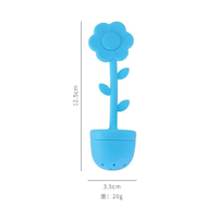 Infuseur en silicone de haute qualité OKSILICONE, filtre diffuseur en forme de fleur pour thé en vrac, pour théière, tasse à thé, mugs, infuseur à thé