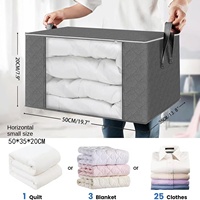 Sac de rangement non tissé anti-poussière et étanche à l'humidité pour couettes vêtements épaissi artefact mobile tissu PP pour l'organisation de la garde-robe