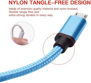 Lung Kay V8 Micro USB Cáp Dữ Liệu Sync Sạc Nhanh 2.4A 480Mbps Tốc Độ Truyền USB 2.0 A Để Micro Nhanh Chóng Sạc Cáp - Product Image 2