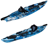 Prix usine 11ft kayak simple pêche pagaie kayak un siège bateau de pêche avec chaise en aluminium à vendre