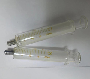 Chất lượng cao 20ml 50ml <span class=keywords><strong>100ml</strong></span> kim loại <span class=keywords><strong>luer</strong></span> khóa Glass ống tiêm - Product Image 3