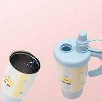 Bouteille d'eau isotherme portable, gobelet sous vide personnalisé avec boucle de transport pour la randonnée, le camping, la salle de sport et les promotions de marque