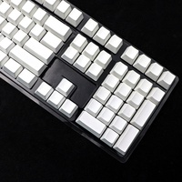 OEM/XDA/Cherry Profile White Blank Keycaps Set PBT Material 108-Keys for Mechanical Keyboard